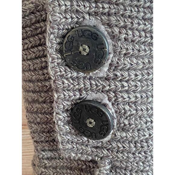 UGG Australia Girl's Gray Warm Twisted Cable Over The Knee Style Boots US 4 - Picture 9 of 10